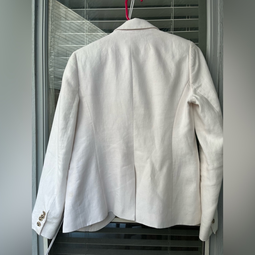 J.Crew White Linen Blazer - Picture 8 of 12